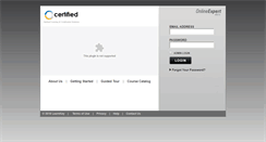 Desktop Screenshot of certifiedghana.onlineexpert.com