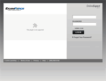 Tablet Screenshot of examforce.onlineexpert.com