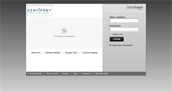 Desktop Screenshot of certiport.onlineexpert.com