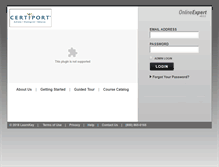 Tablet Screenshot of certiport.onlineexpert.com